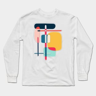 Minimalist Abstract Shapes Art VII Long Sleeve T-Shirt